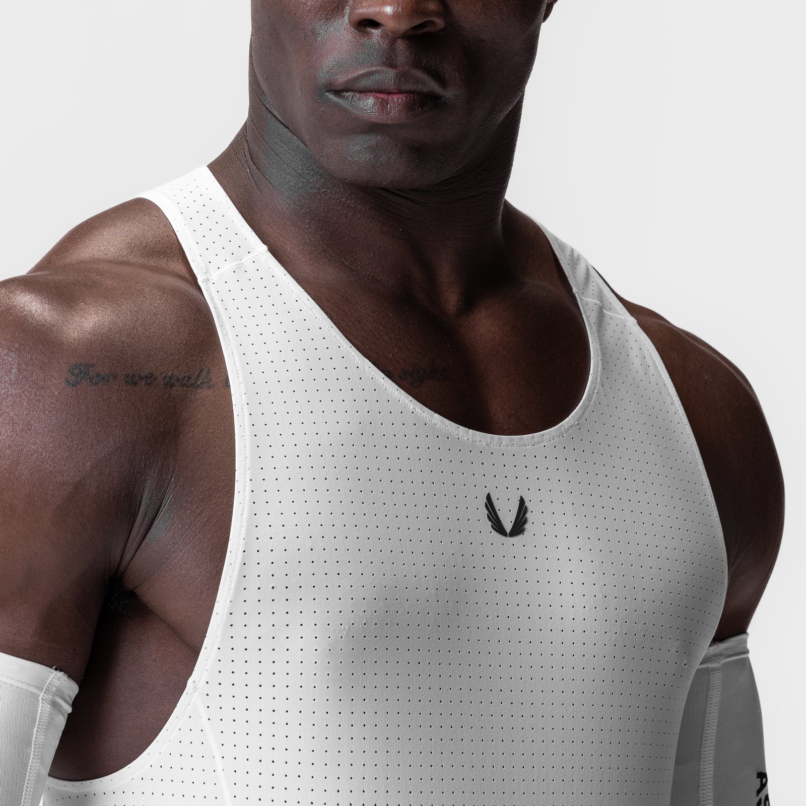 0949. Laser-Vent Singlet Tank - White