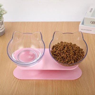 Hot Non-Slip Cat Bowl With Stand Cat Feeding Water Bowl Food Bowls For Cats Feeder Product Supplies