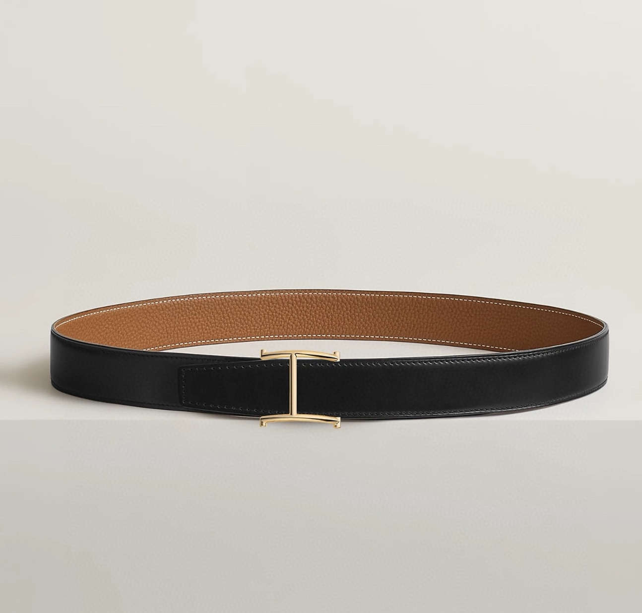 Hermes Serif Reversible Leather Belt 32mm