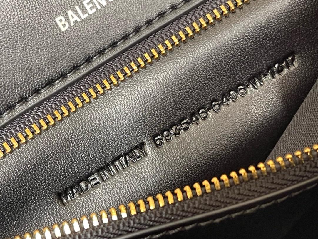 Balenciaga Hourglass Handbag Small in Black
