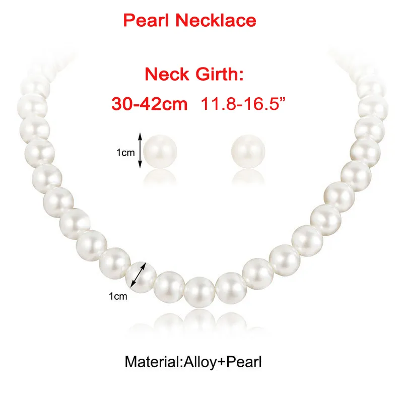 Classic Elegant White Pearl Chokers Necklace For Small Dogs