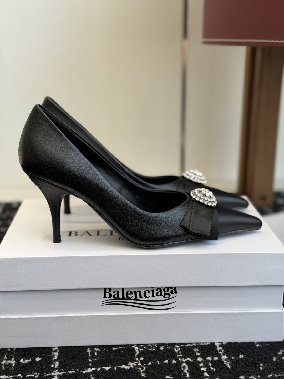 Balenciaga  Women's Avenue Palazzo Pump in Black