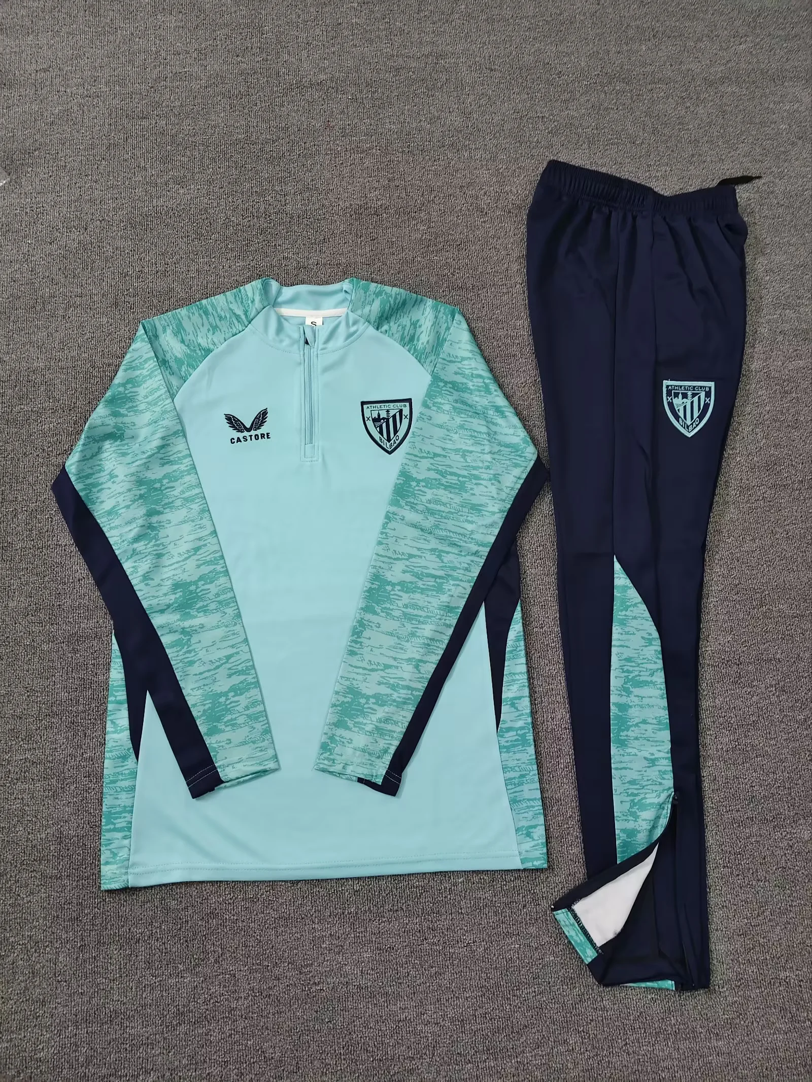 2025/2026 Athletic Bilbao Long Zipped Jacket Green Football Shirt Set