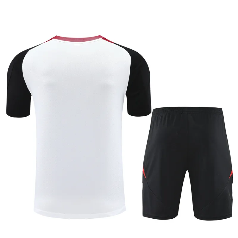 Adult/ Kids Manchester United 24/25 Short Sleeves Training suit White