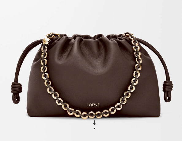 Loewe Medium Flamenco Purse in Nappa Leather-Chestnut brown