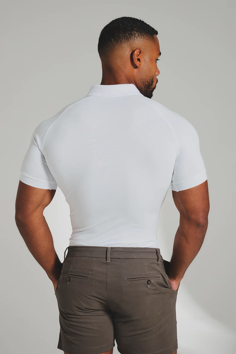 Athletic Fit Polo Shirt in White