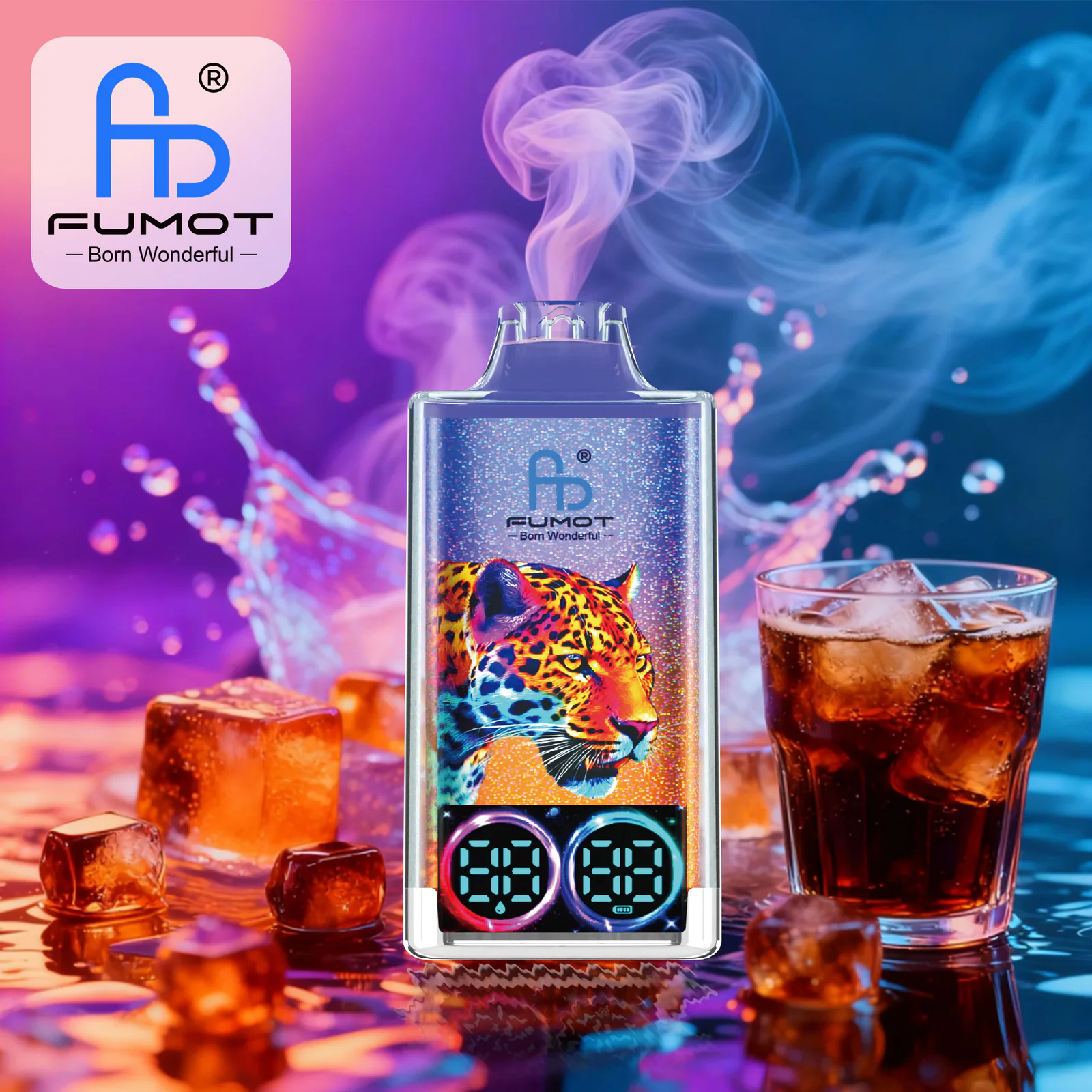 FUMOT Leopard 40K EU Edition Disposable Vape – Cola Ice - Vaba Vape-Shop