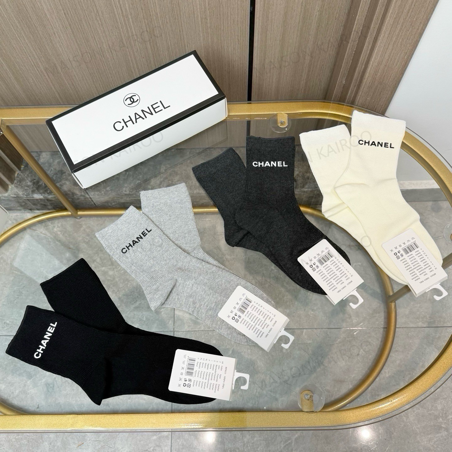 Chanel Socks 4-Pack - KAIROO