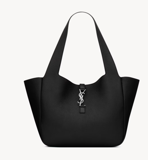 Saint Laurent Black Grained Calfskin LE 5 À 7 Large Tote 763435
