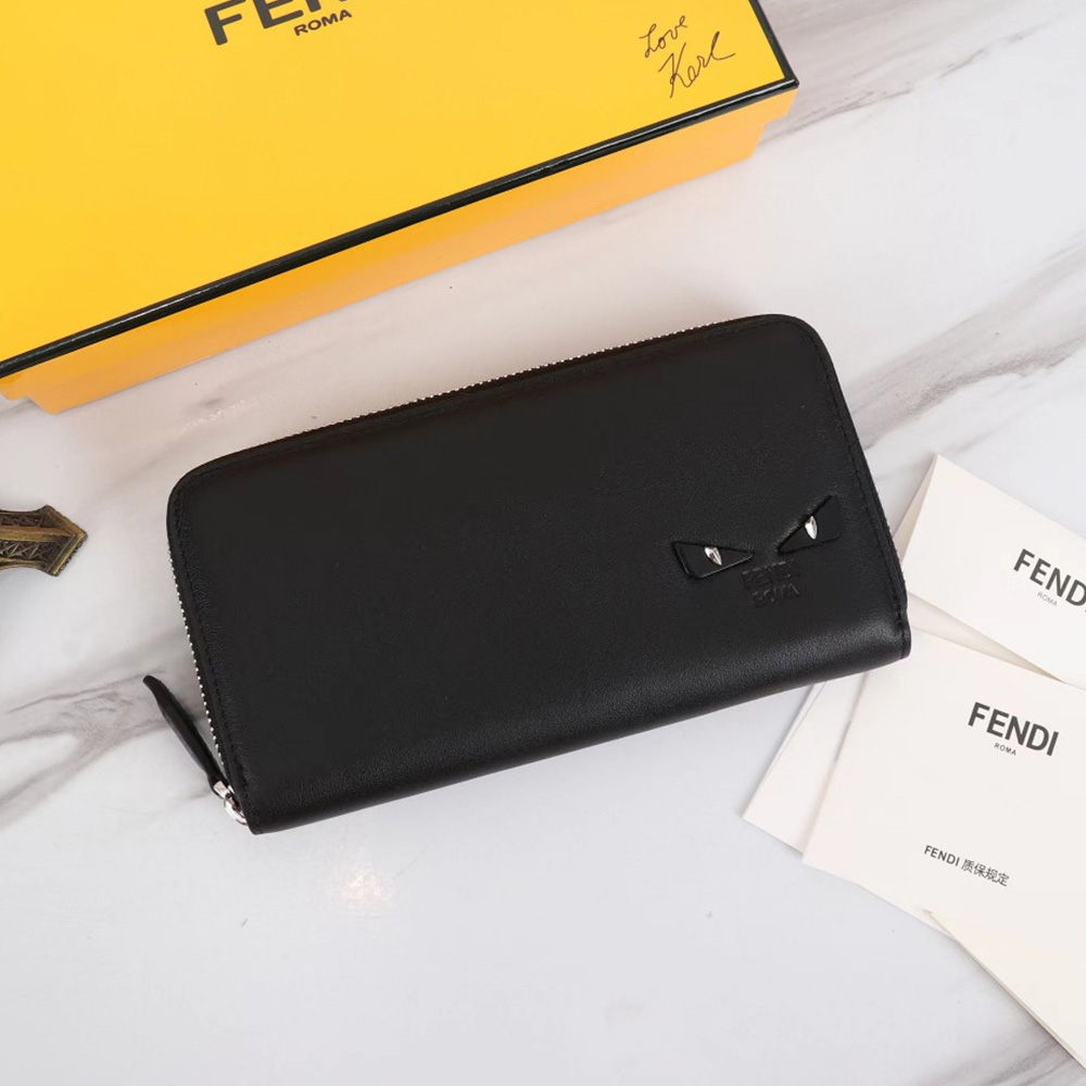 FENDI FF Printing Leather Wallte card holder
