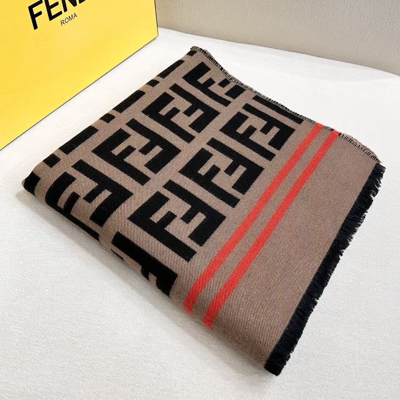 Fendi FF logo Wool and Cashmere Cape