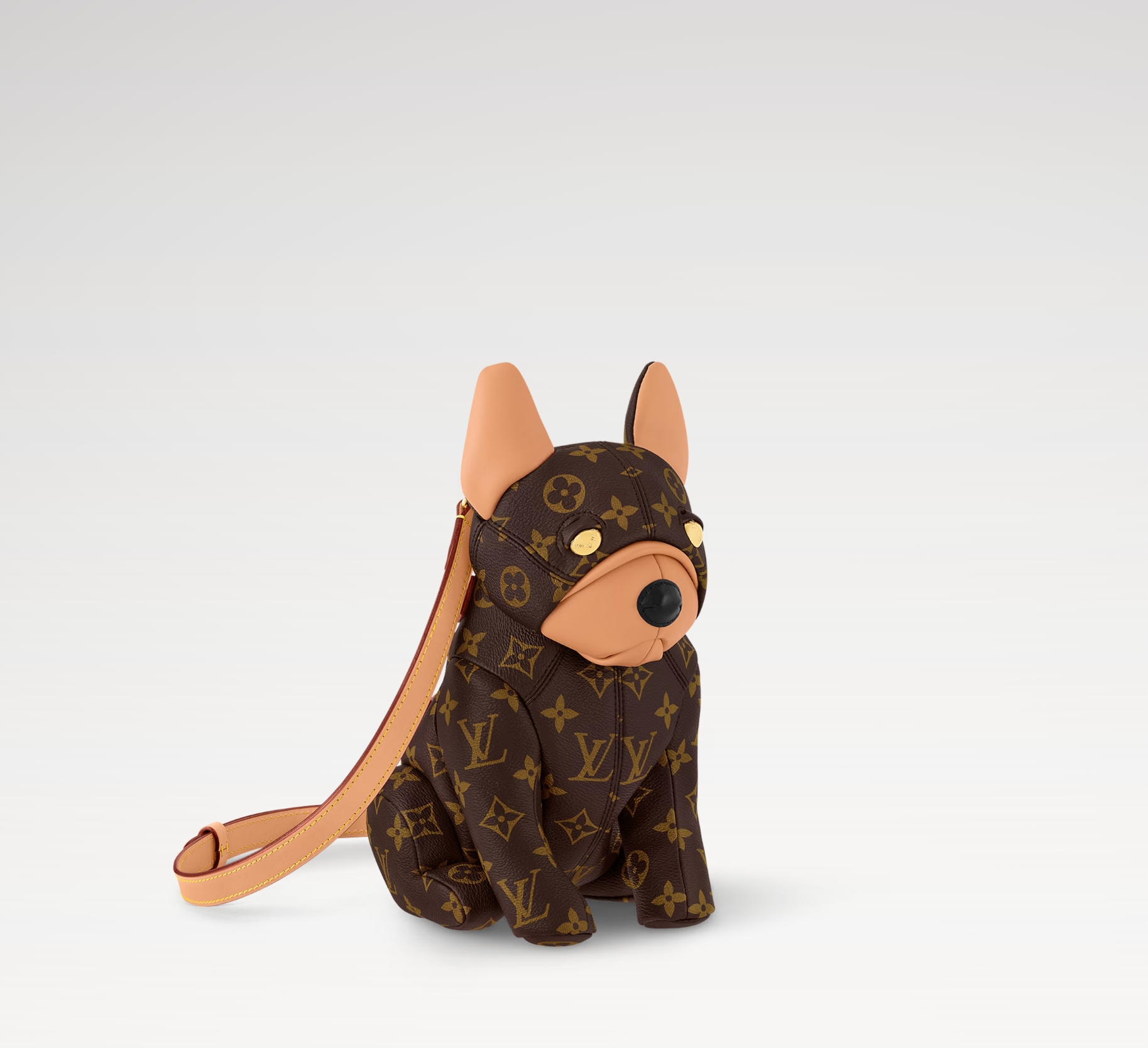 Louis Vuitton LV new French bulldog shaped handbag shoulder bag