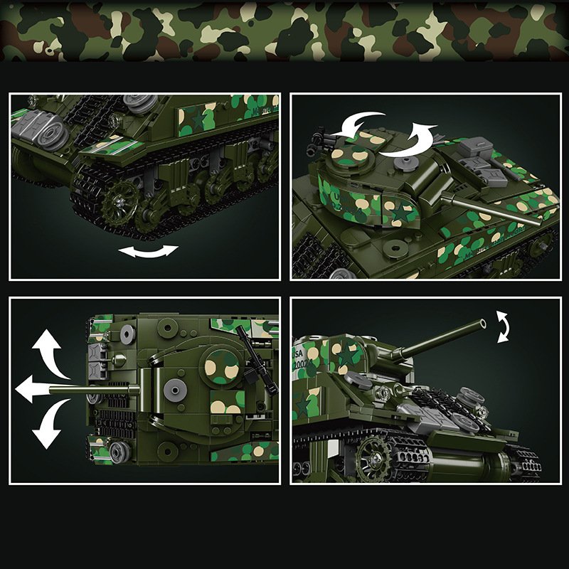 MOULD KING 20024 - Sherman Tank