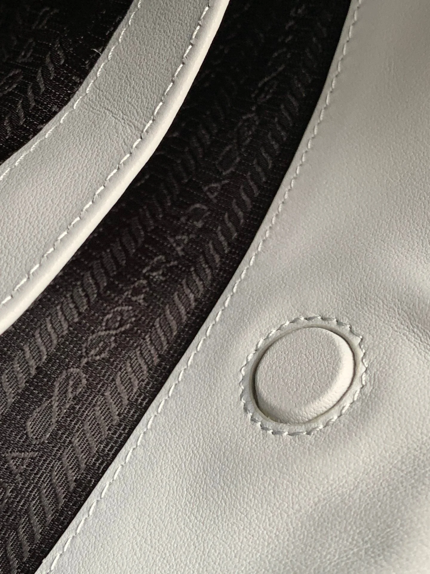 Prada CLEO 30 GREY BRUSHED LEATHER SHOULDER BAG