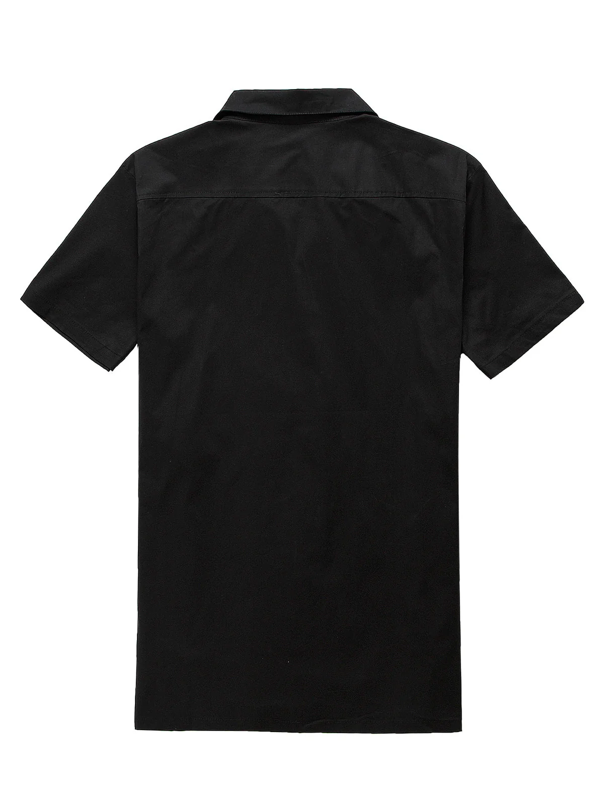 Men's 50s Retro Cotton Short Sleeve Shirt