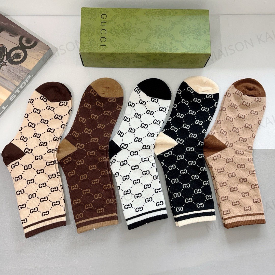 Gucci Socks 5-Pack - KAIROO
