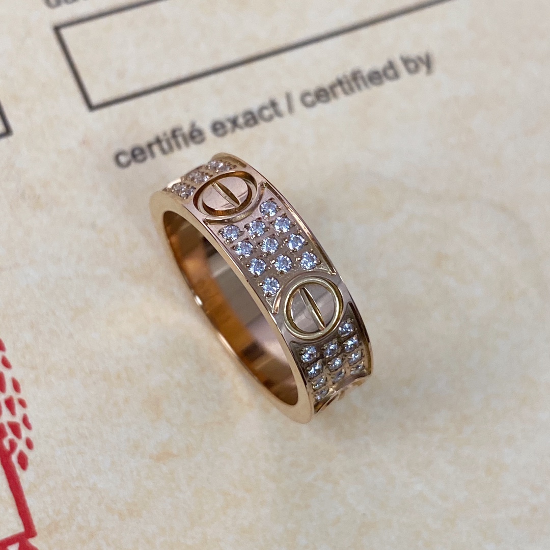 Cartier Fashion Designer Ring-Pink Gold