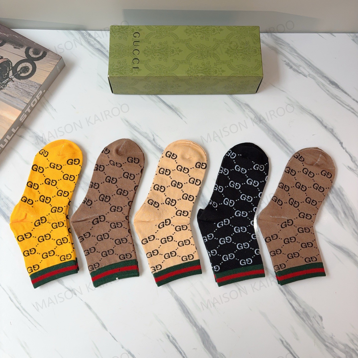 Gucci Socks 5-Pack - KAIROO