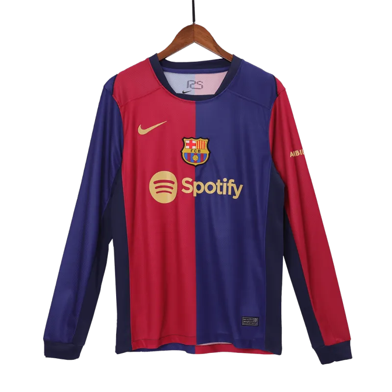 24-25 Barcelona Home Long Sleeve Jersey