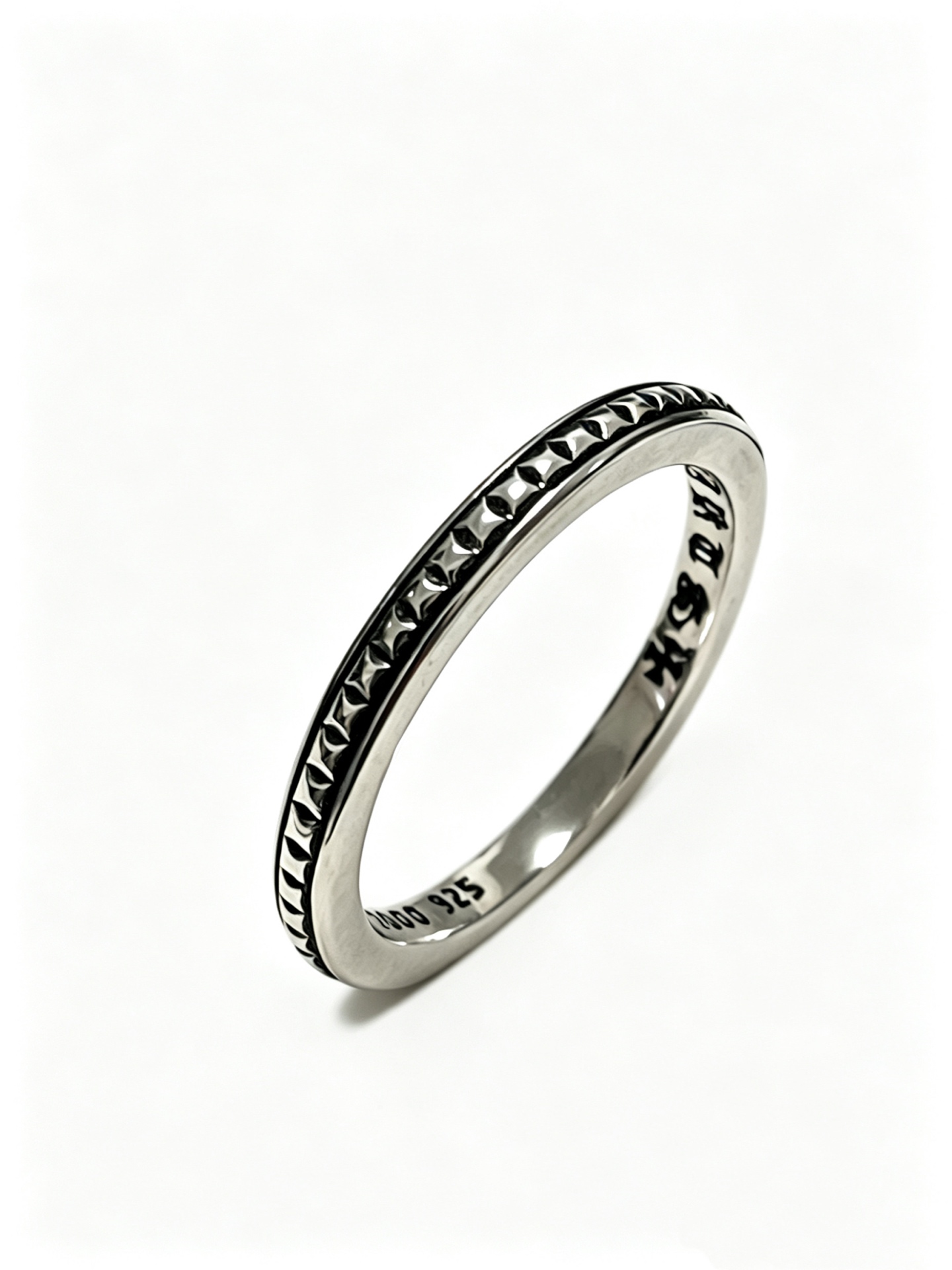 Chrome Hearts Oxidized Silver Unisex Ring
