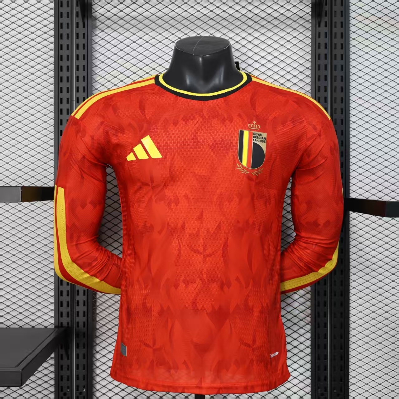 Belgium Home Long Sleeves Jersey Player Version World Cup 2026