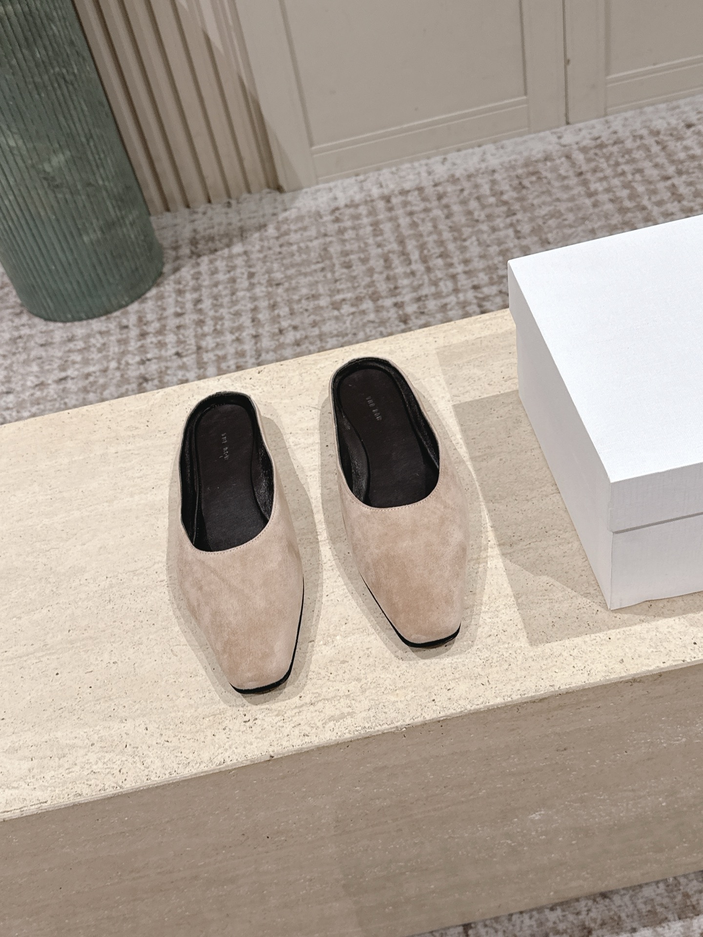 The Row Suede leather Mule