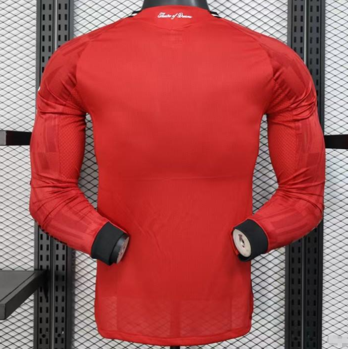 Player Version 25/26 Manchester United Long Sleeve Home Jersey S-2XL