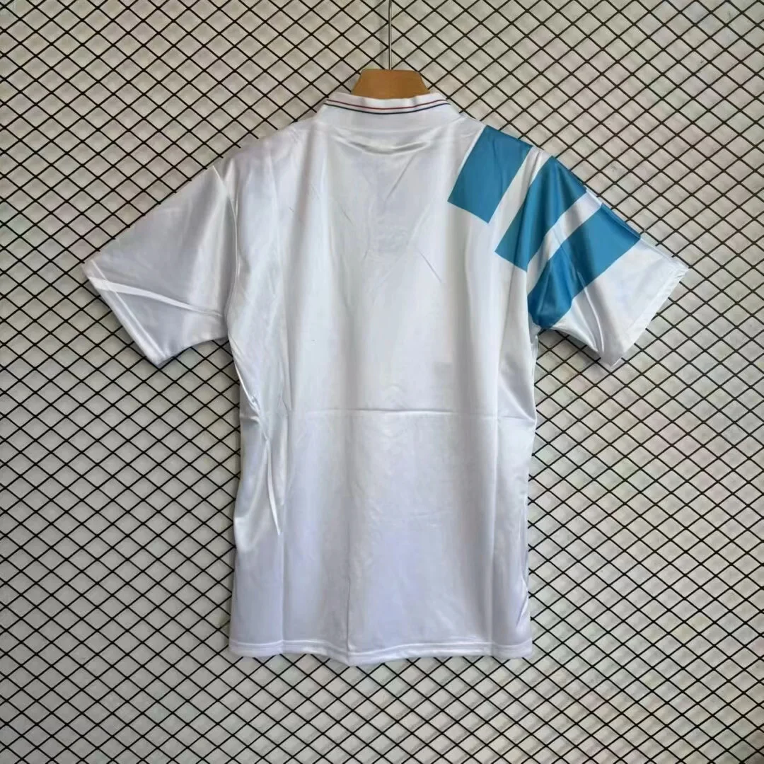 1992-93 Retro Marseille Home White Fans Football Shirt 1:1 Thai Quality