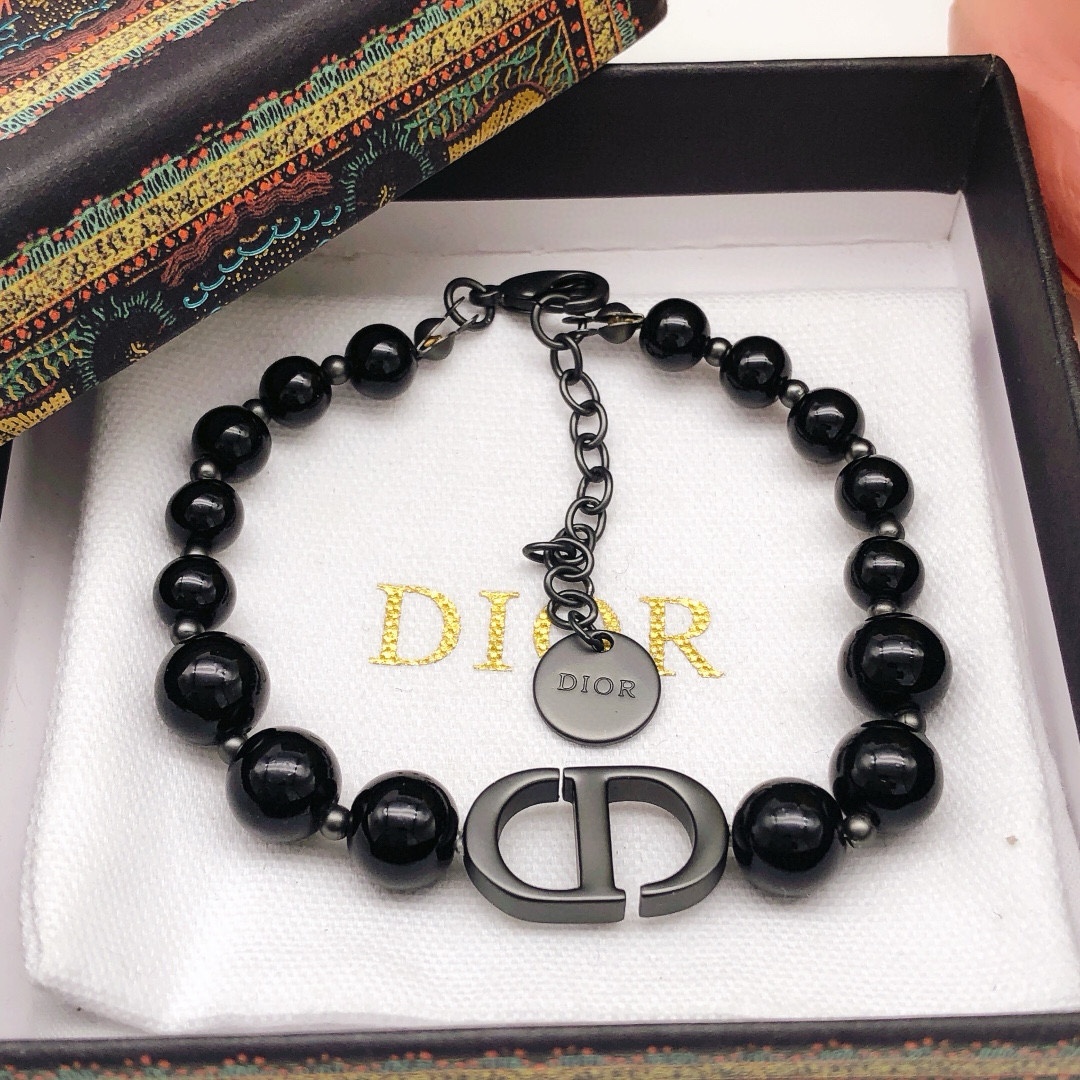 Dior Black Pearl Bracelet