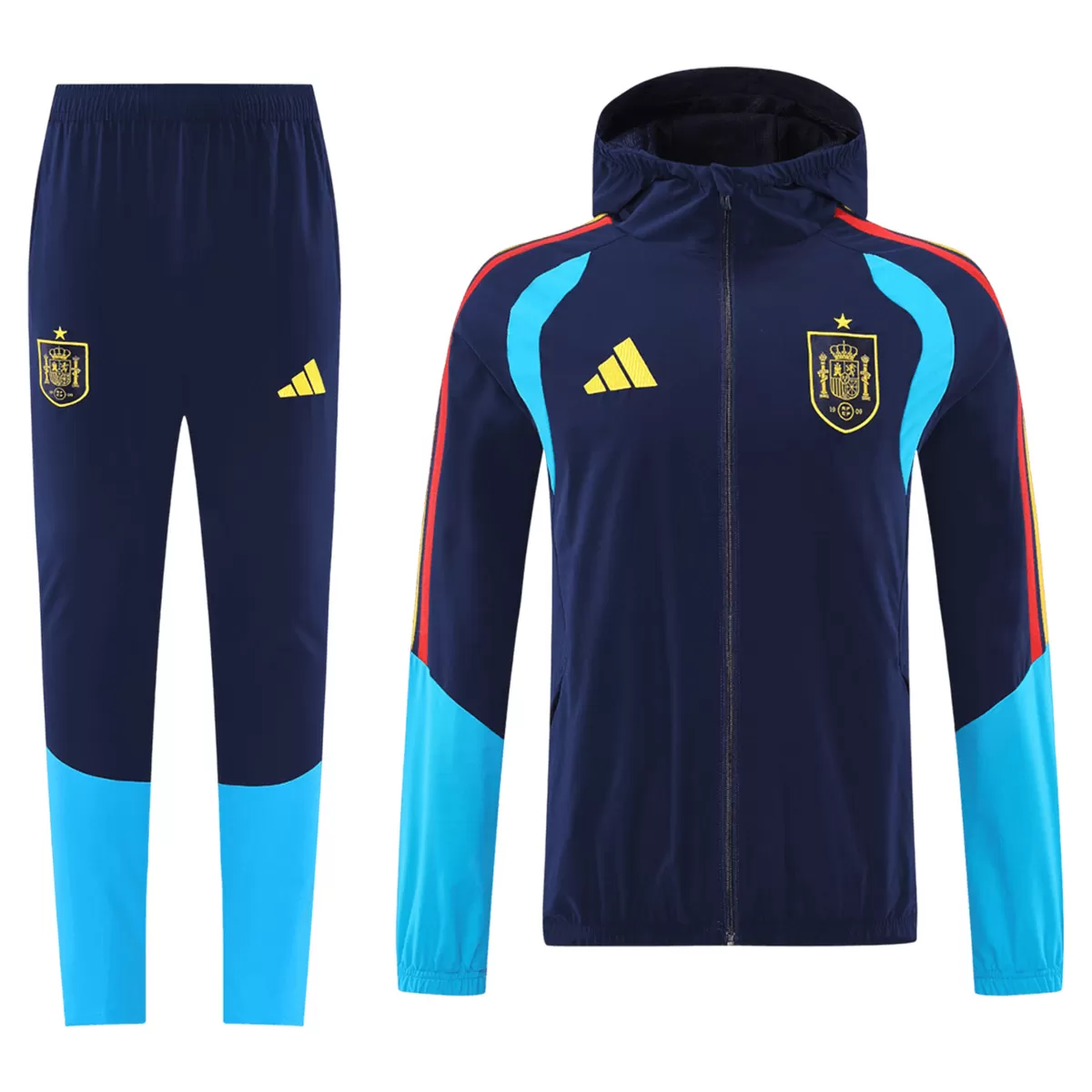 Spain Windbreaker Hoodie Suit(Jacket+Pants) Navy 2026