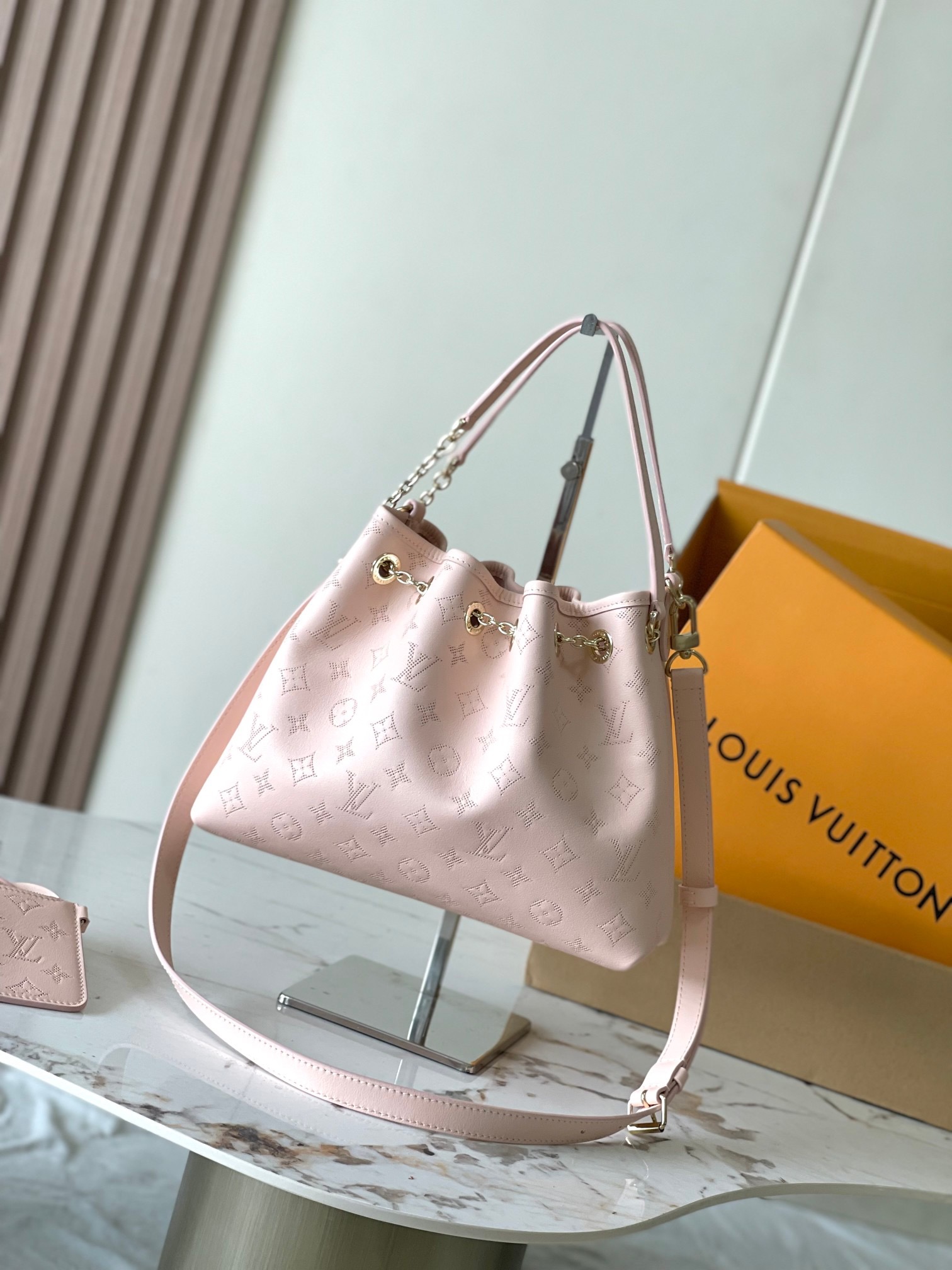 Louis Vuitton LV Embossed Tote Bag Chain Bag
