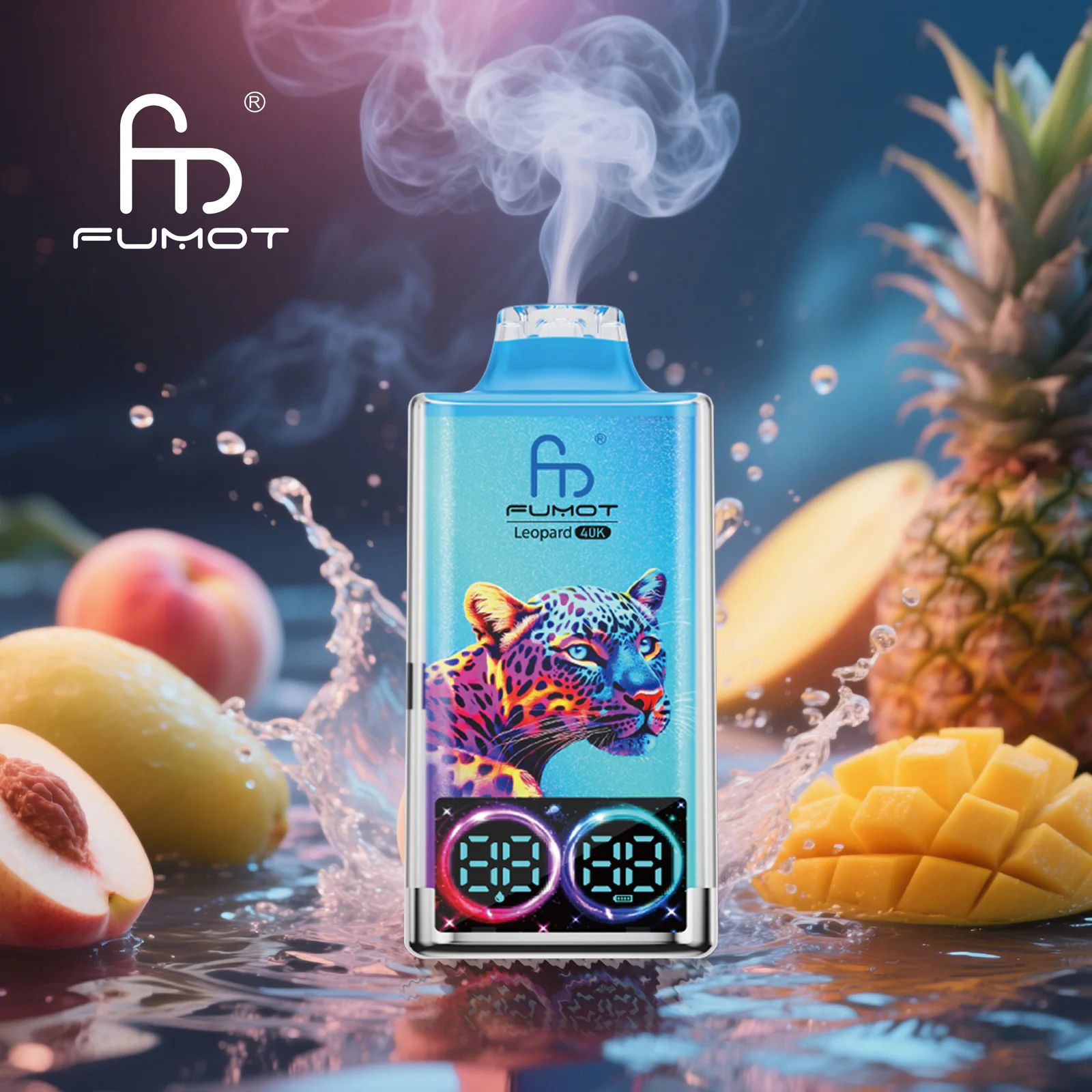 FUMOT Leopard 40K EU Edition Disposable Vape – Peachy Mango Pineapple - Vaba Vape-Shop