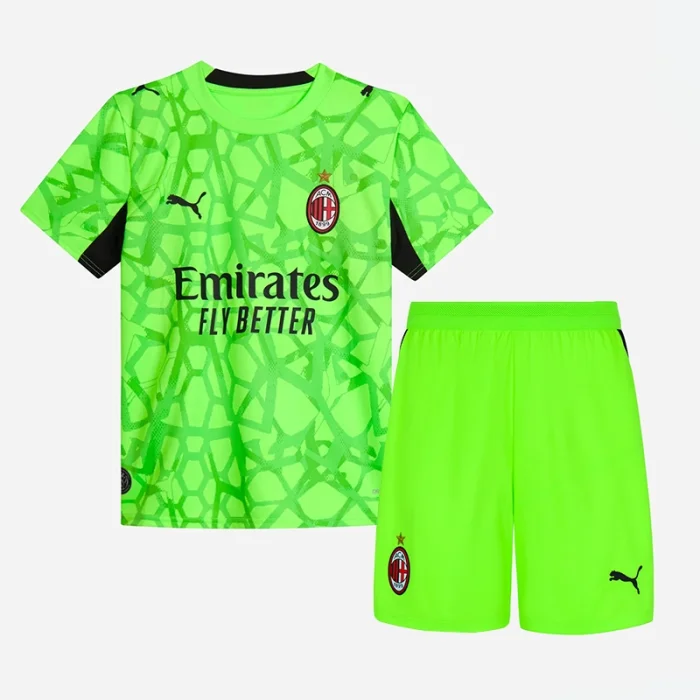 Kids AC Milan Green Goalkeeper Suit 26/27 | Soc Jersey - Premium Football Jersey