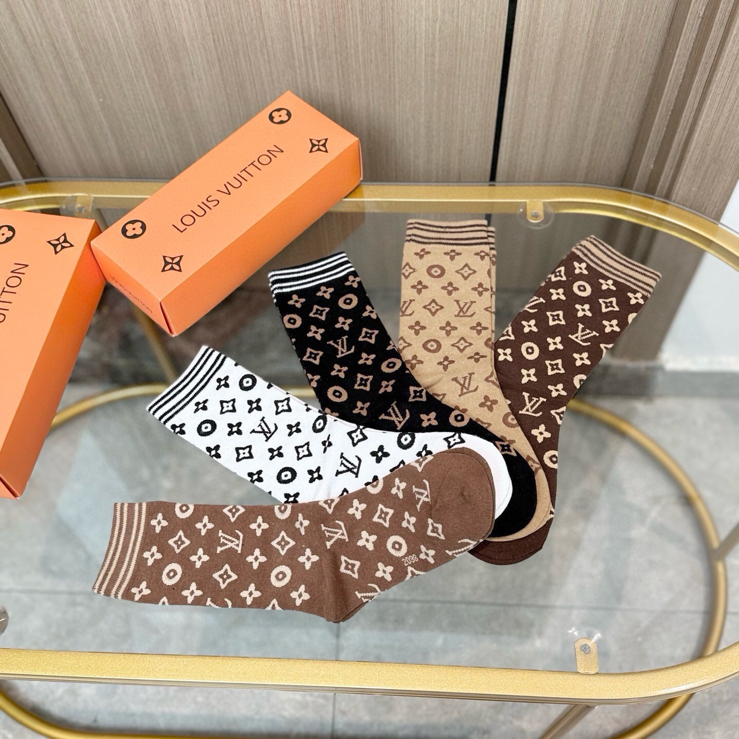 LV Wool Socks ( 5 pairs)