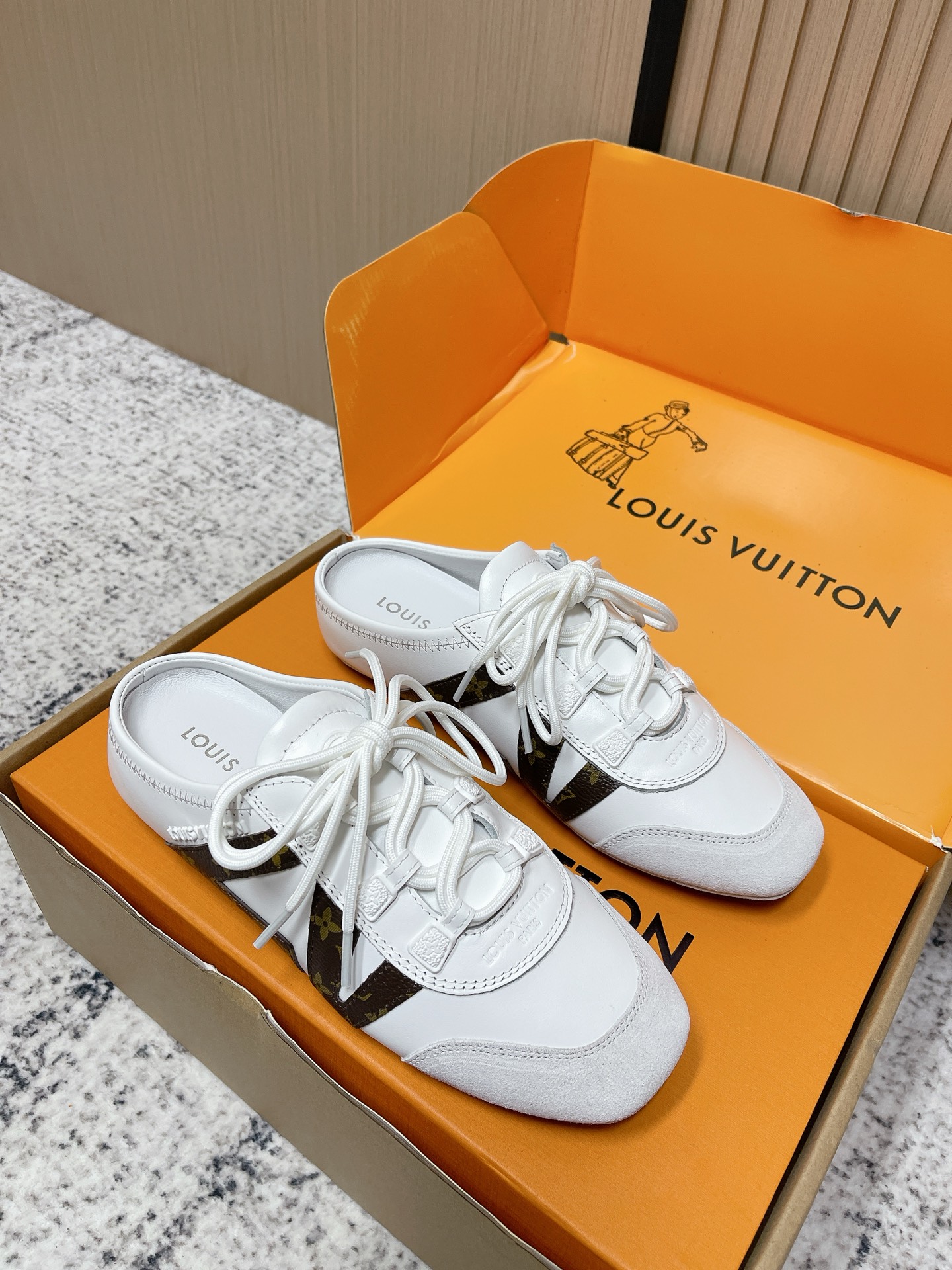 LV Sneakerina Open Back Sneaker