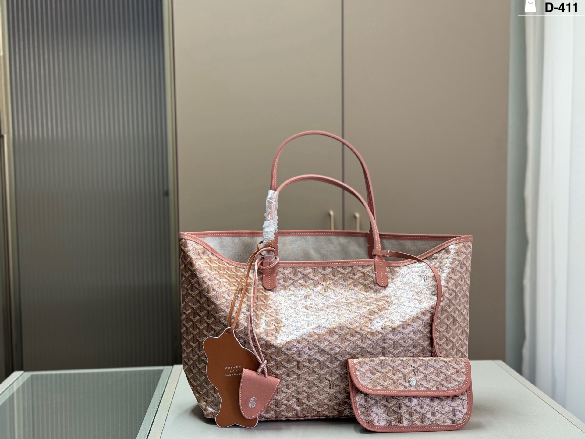Goyard 2026 New Limited Edition Large-Capacity Pink Tote Bag SIZE(30*23)