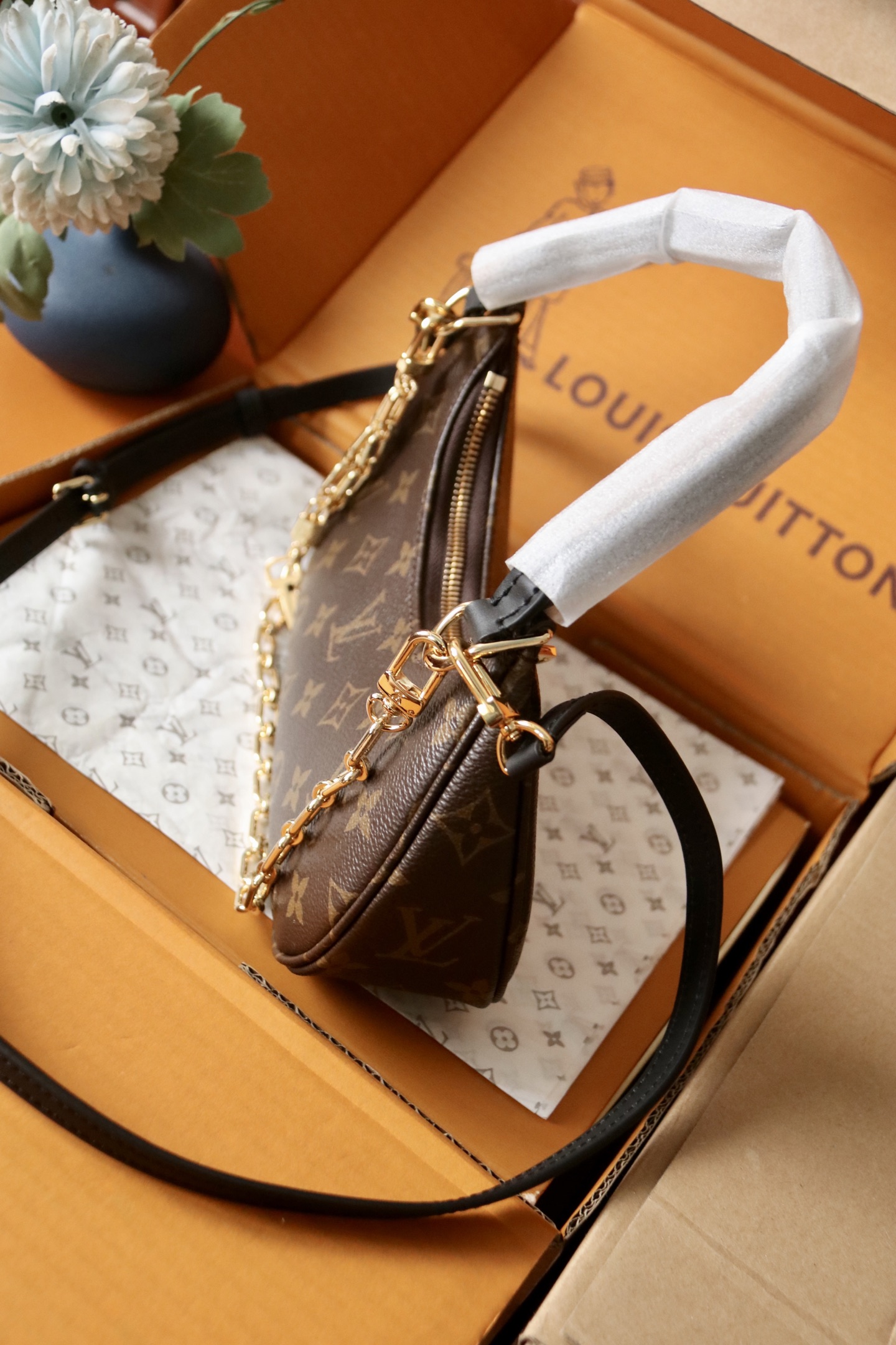 Louis Vuitton LV Bags  Catchy Monogram M25223(10A Mirror Version)