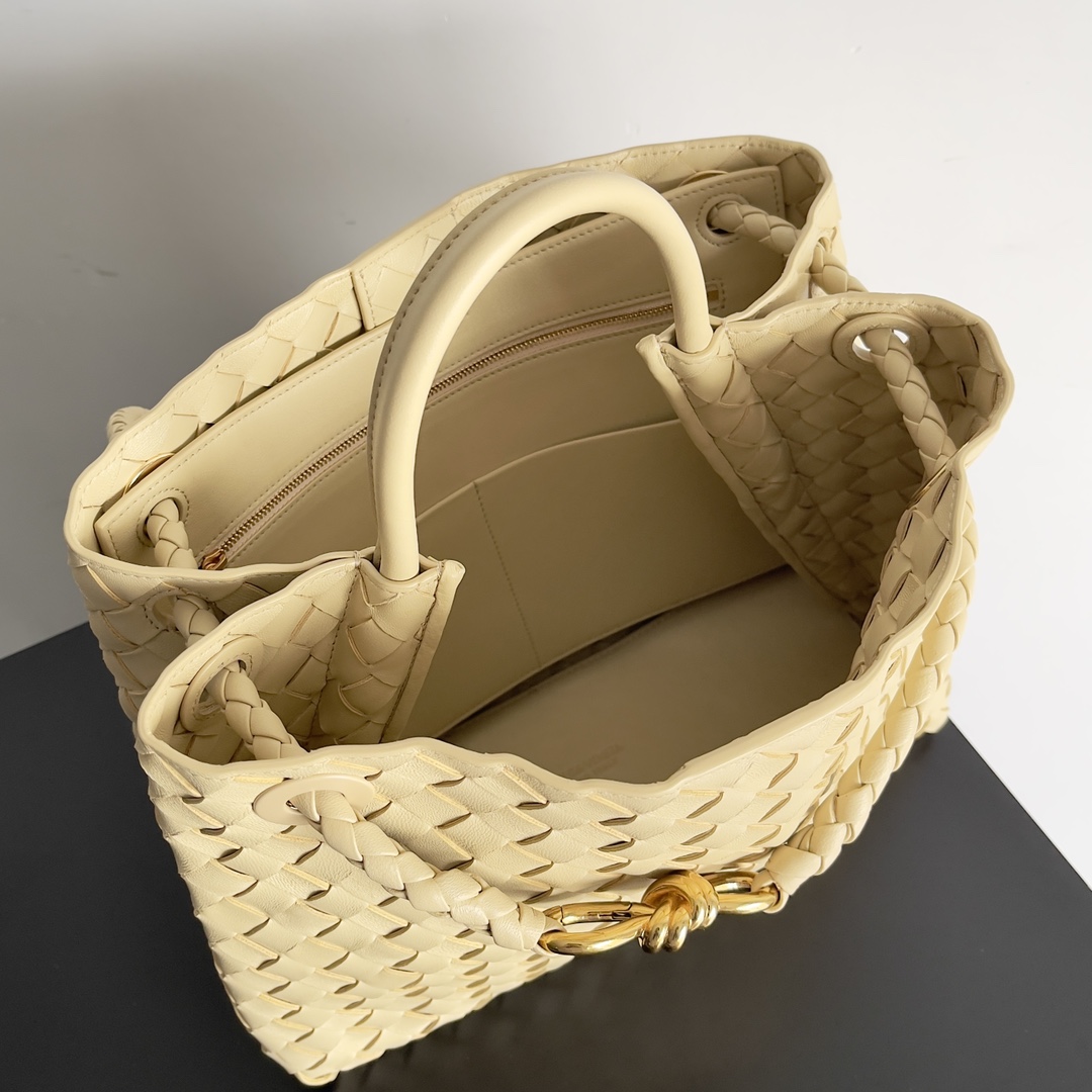 Bottega Veneta Andiamo Fashionable Old Money Style Handbag