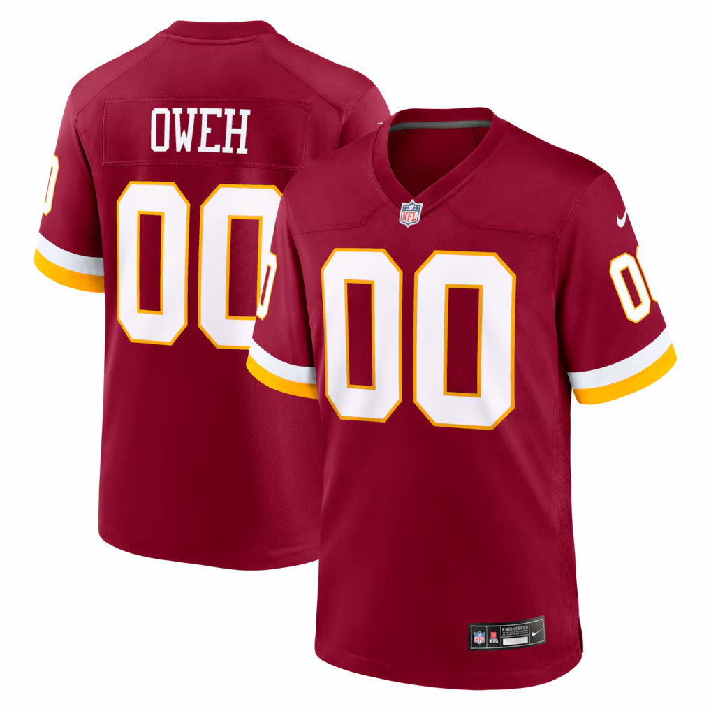 Customized  Washington Commanders Football Jersey Nike White Black Red Hail Raiser Alternate Game Jersey