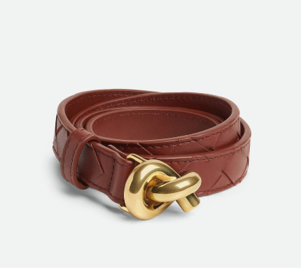 Bottega Veneta Knot Leather Belt 2.0cm