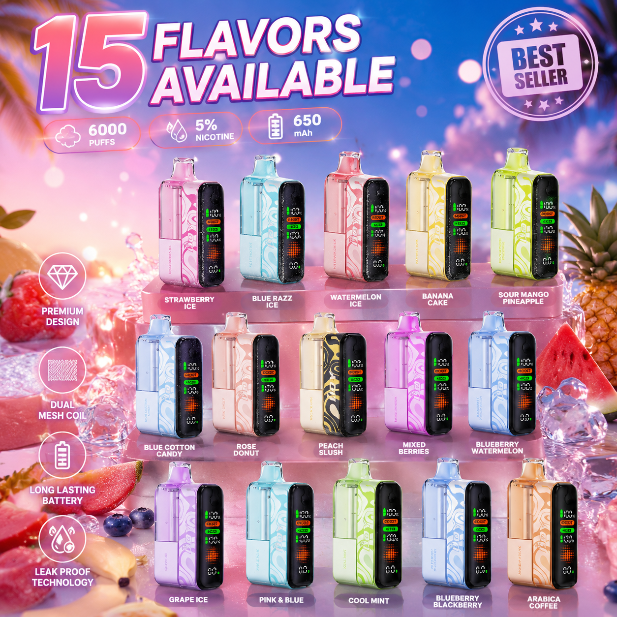 IJOY XP100K Disposable-Strawberry Ice