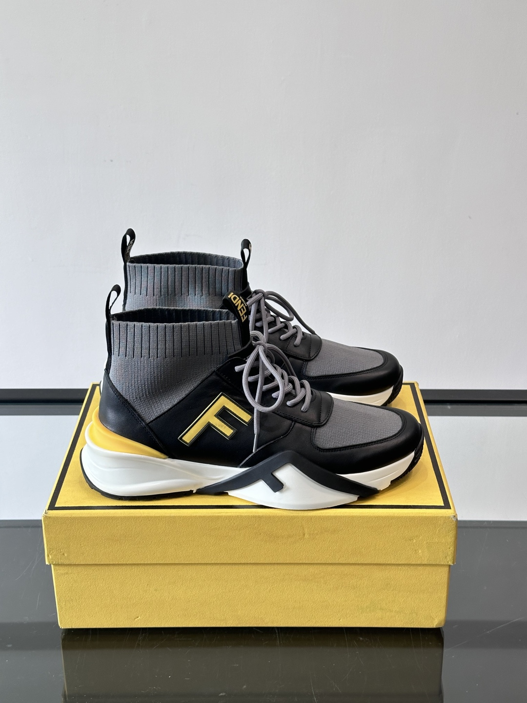 Fendi Men's Flow High-top Sneaker