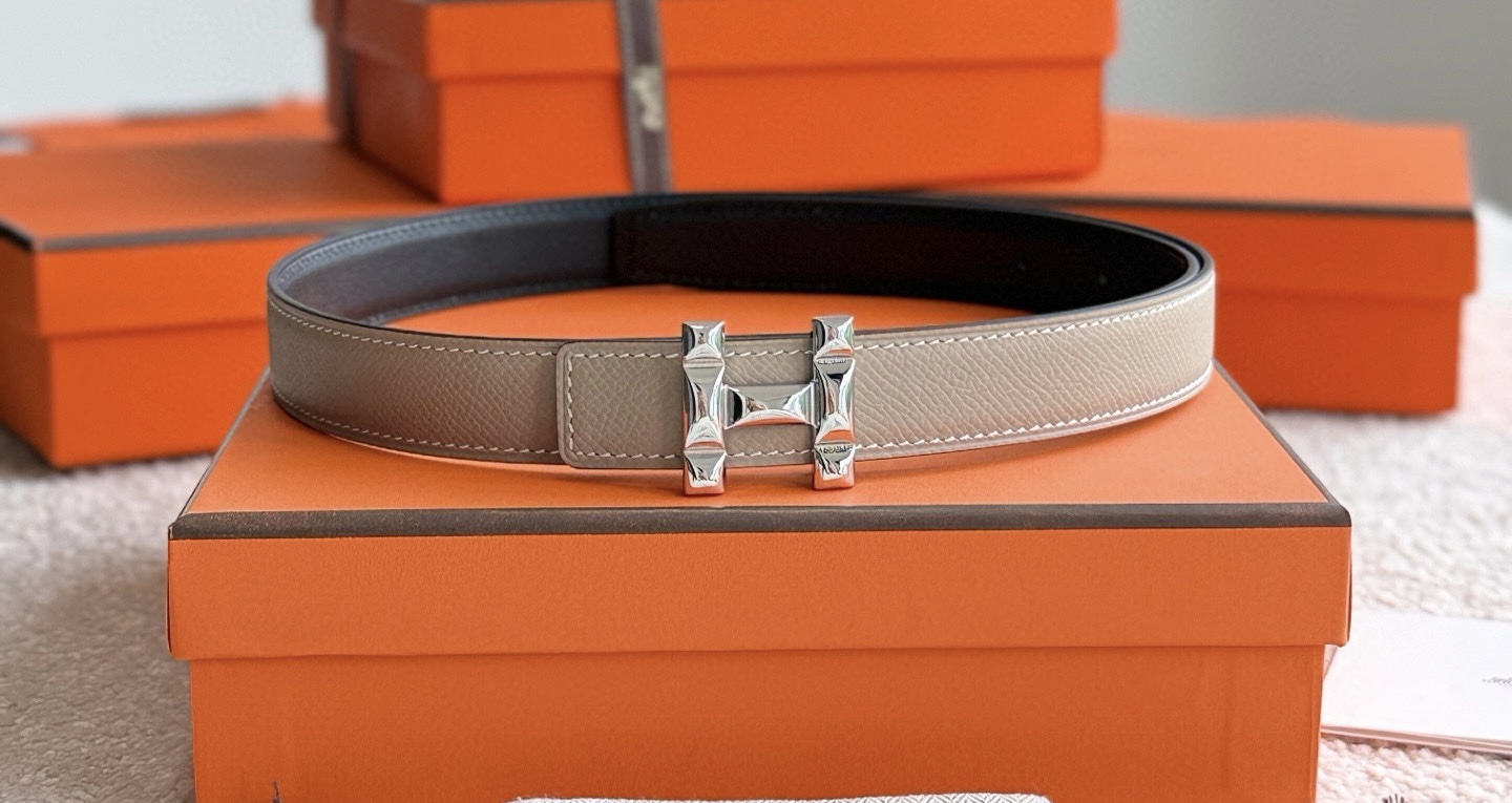 Hermes H Infini Reversible Leather Belt 24mm