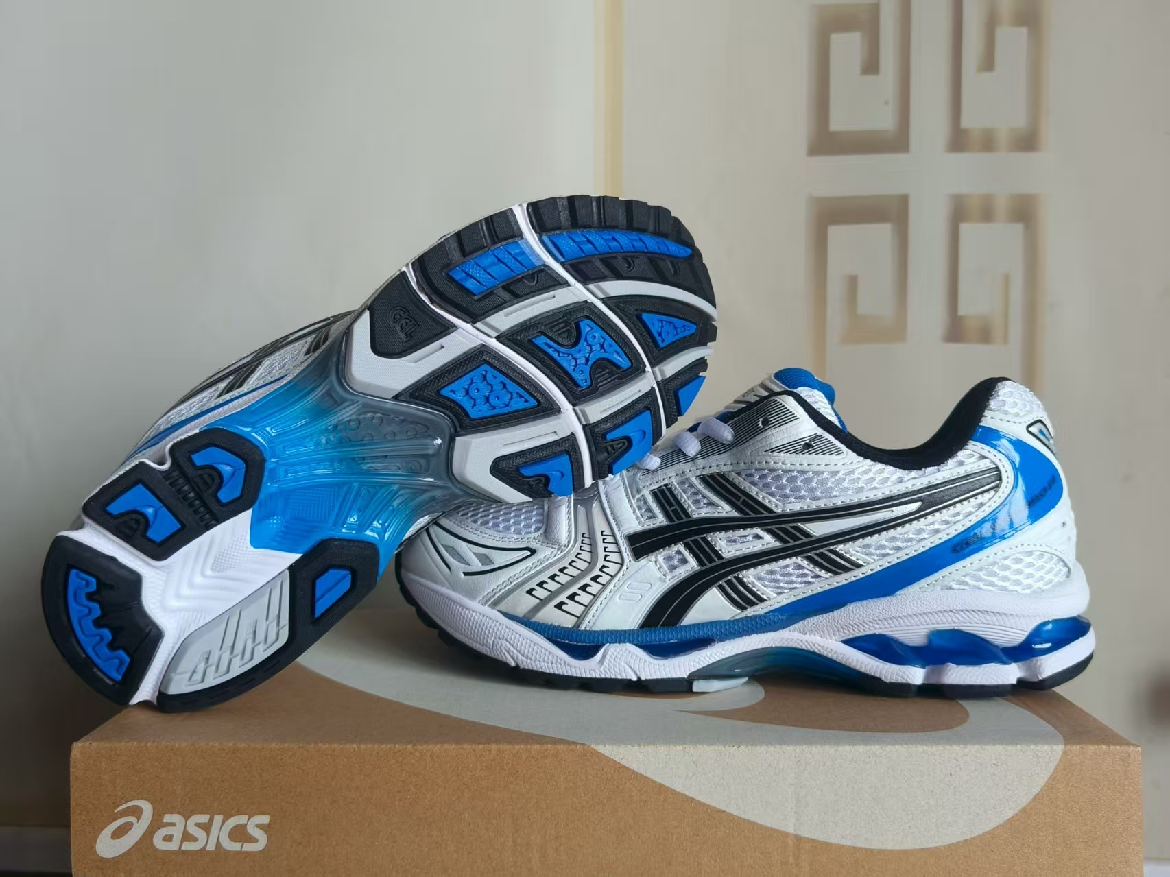 ASICS 1201A019-101 US Men's Sizes6 to 11 in half sizes White Blue Shoes tianlong