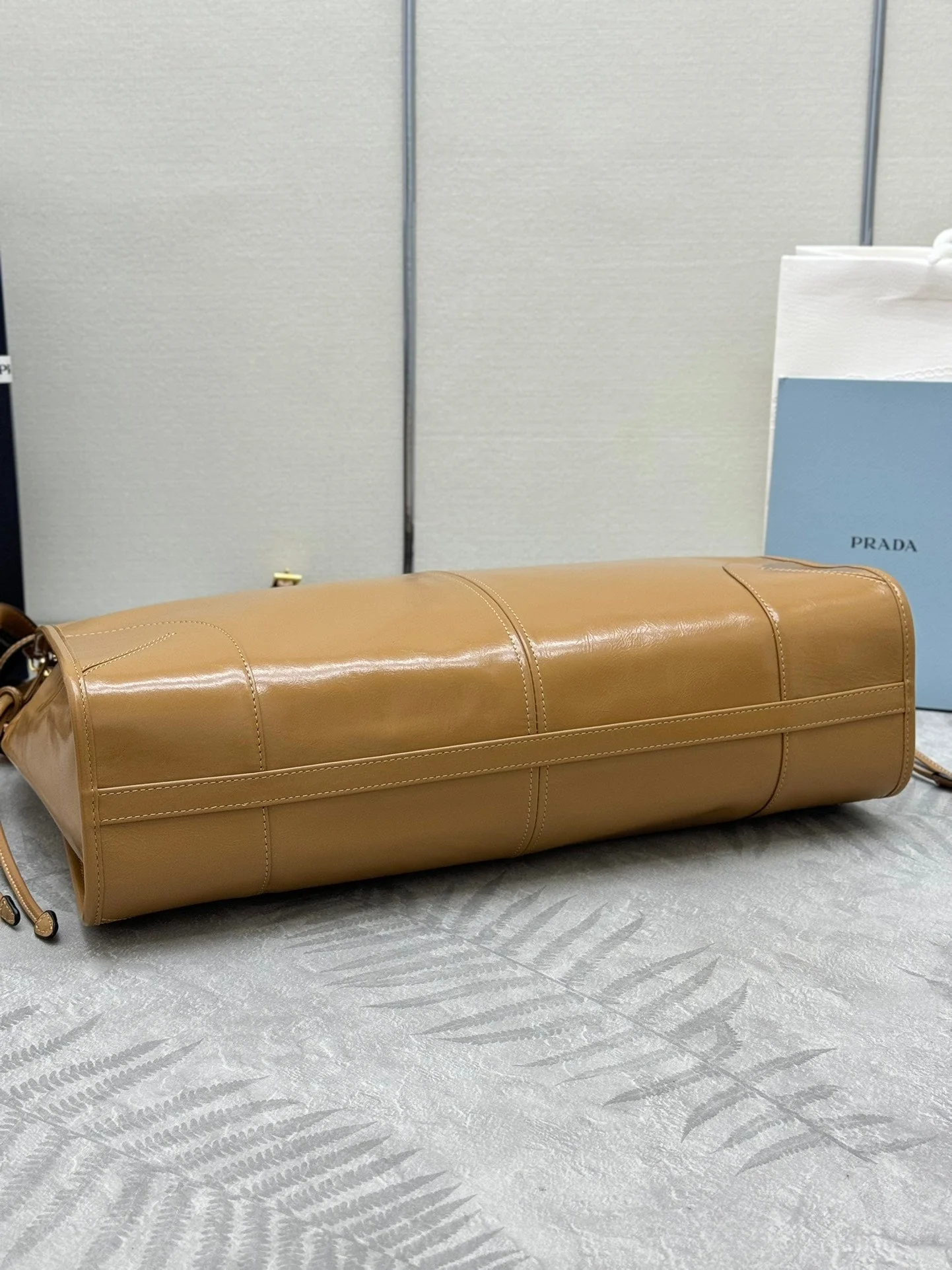 Prada Bonnie Extra-Large 42cm Brown Calfskin