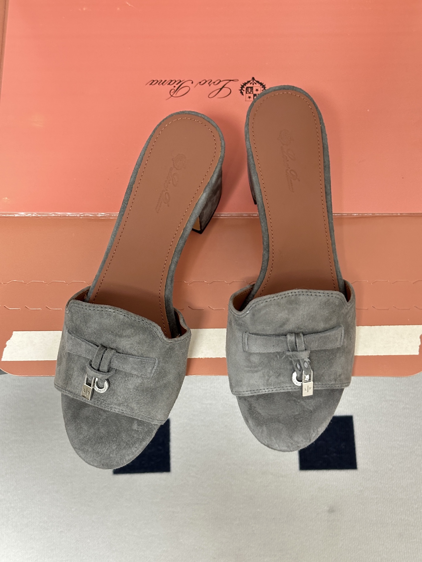 Loro Piana Women's Suede Heeled Slides