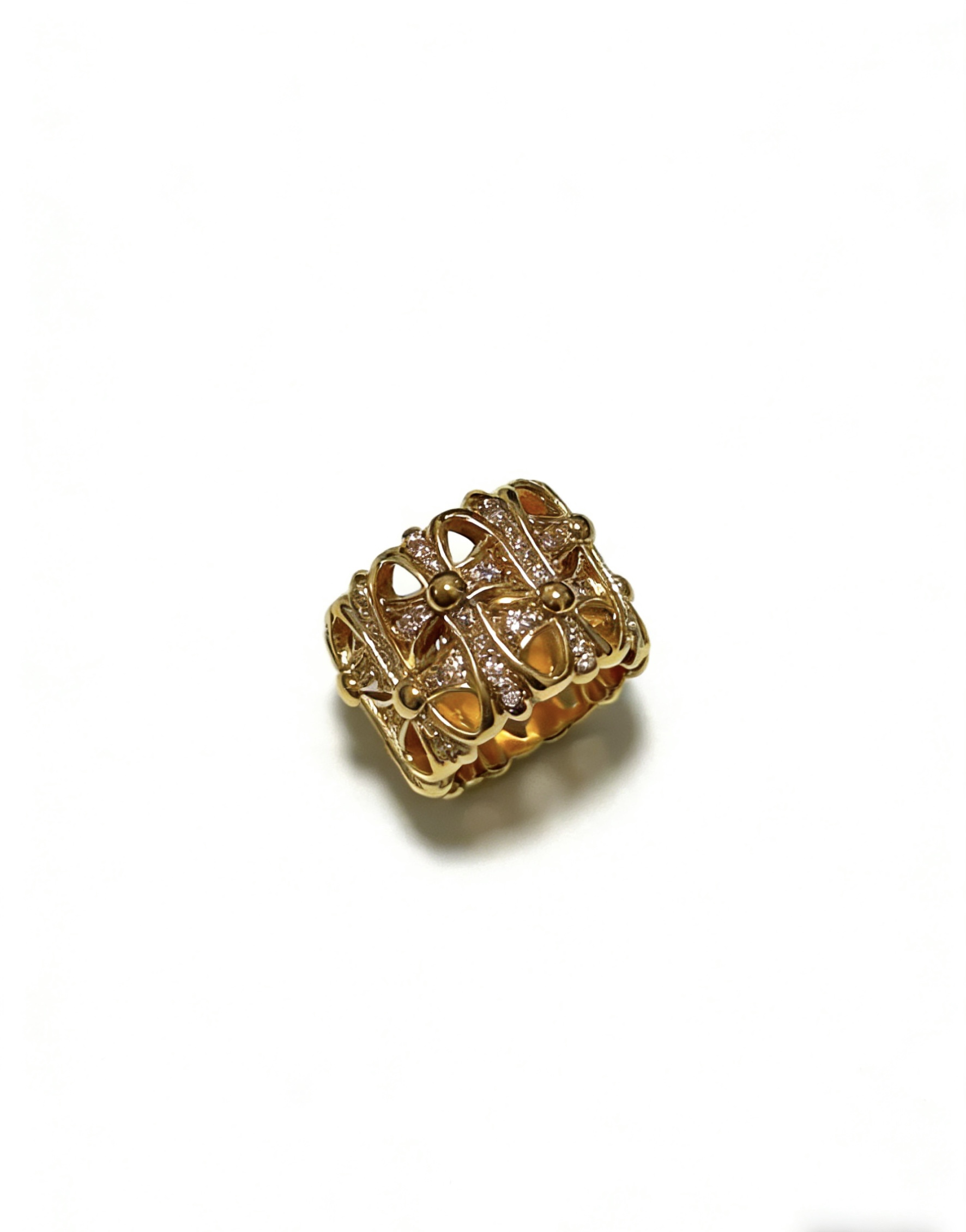 Chrome Hearts Gold Unisex Ring