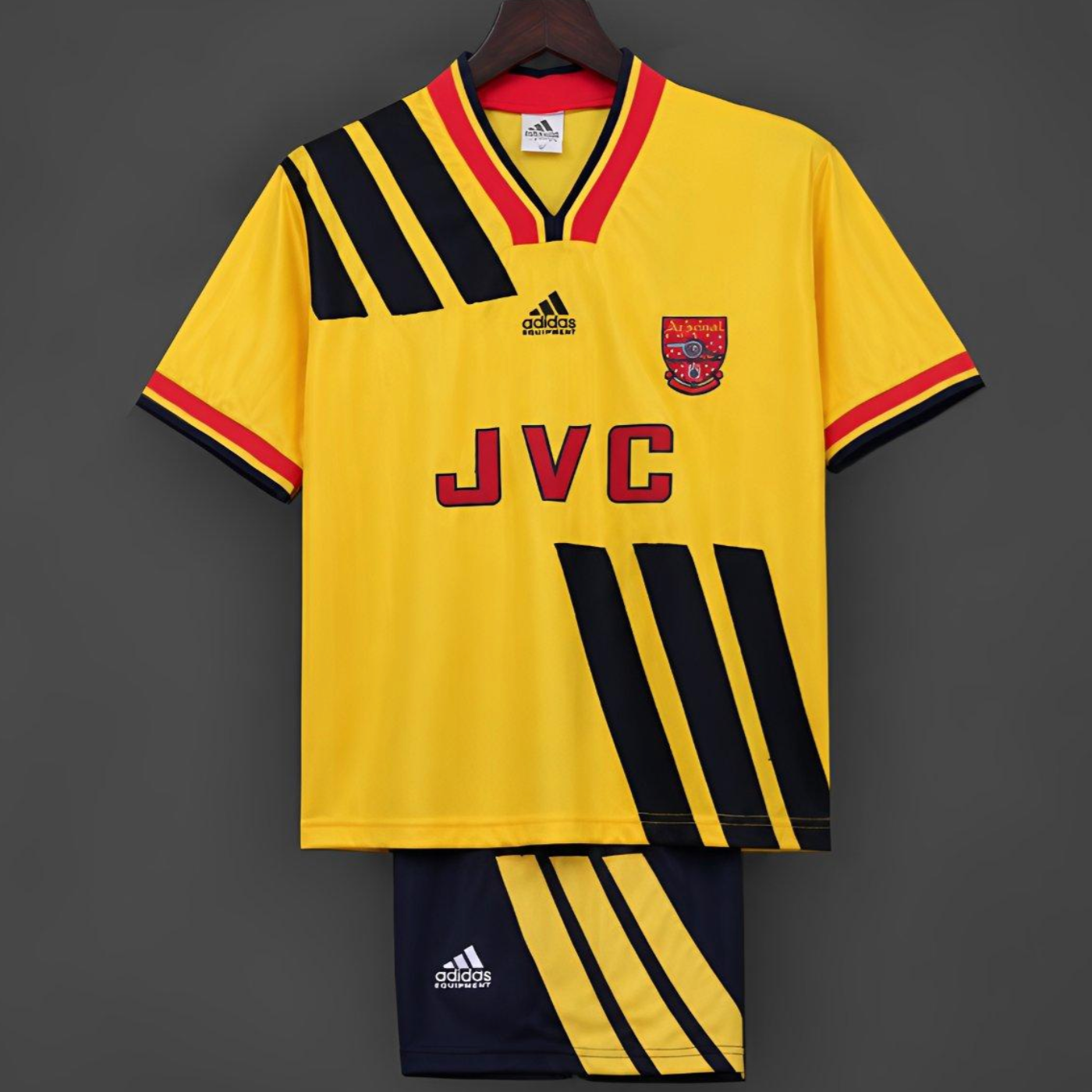 Retro 1993/94 Kids Arsenal Yellow & Black Away Jersey 16-28