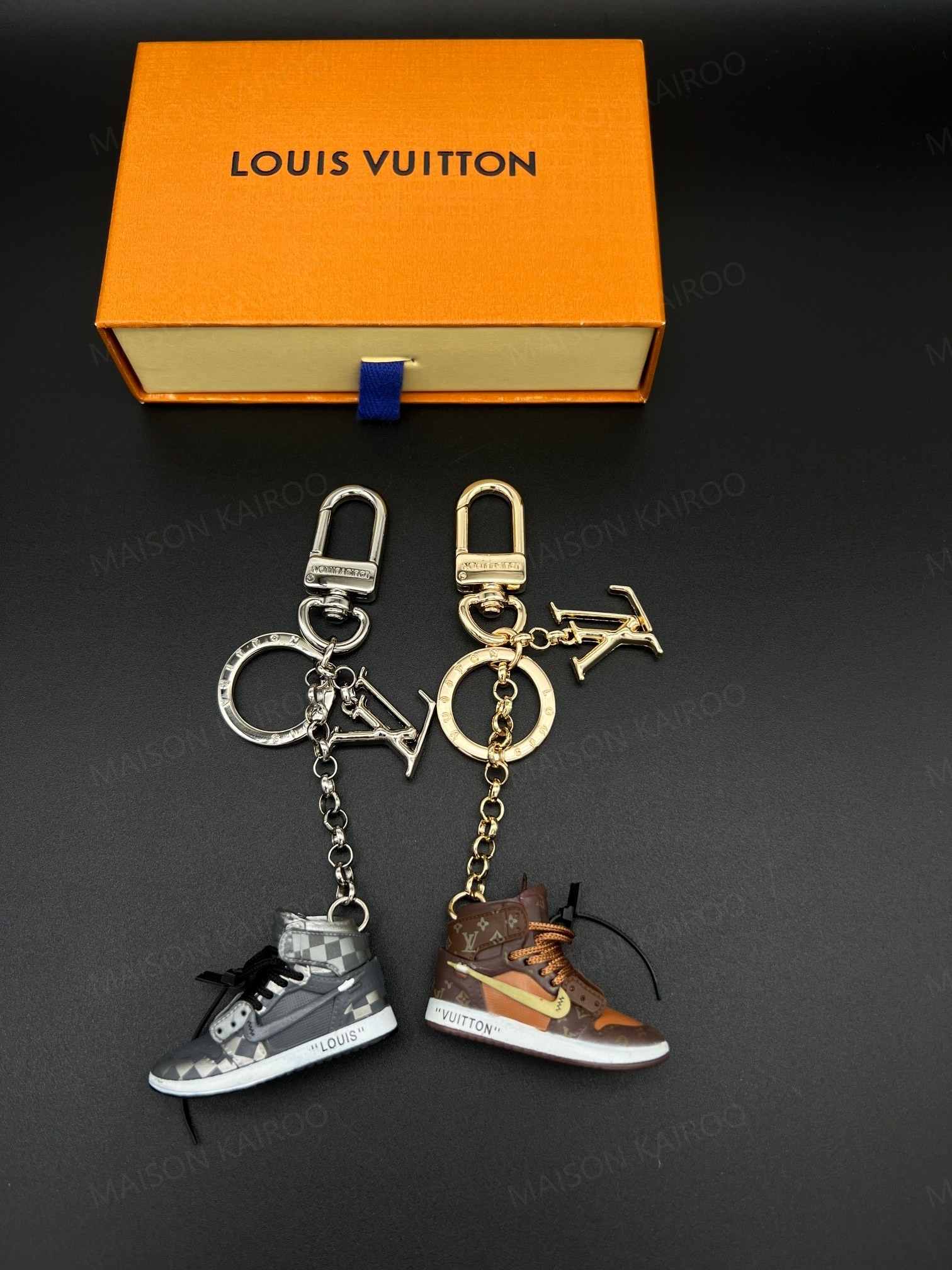 Louis Vuitton LV Mini Shoe Sneaker Bag Charm Keychain - KAIROO