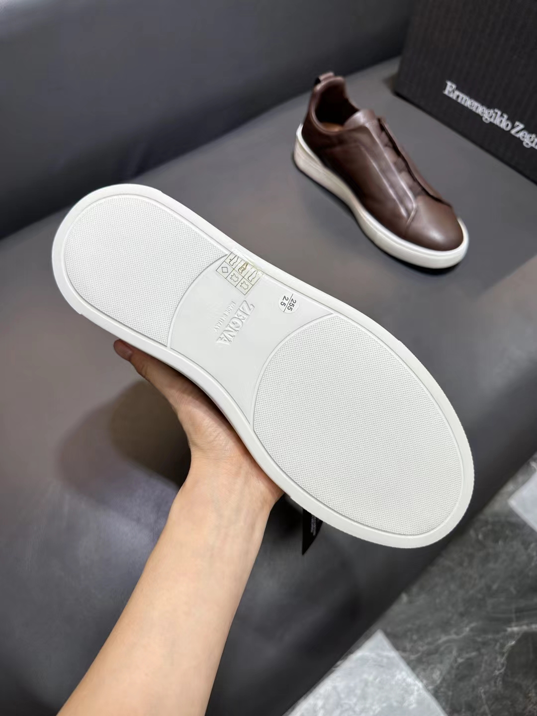 Zegna Triple Stitch Luxury Sneaker Loafer